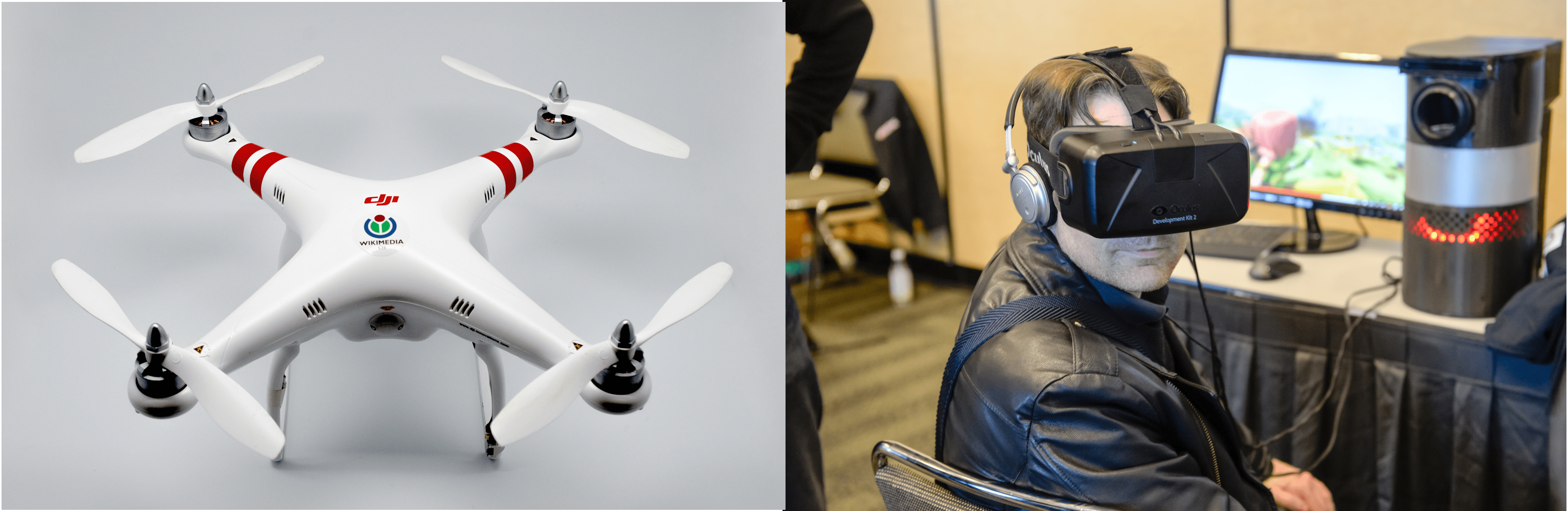 Controlling a Drone With a Head Mounted Display