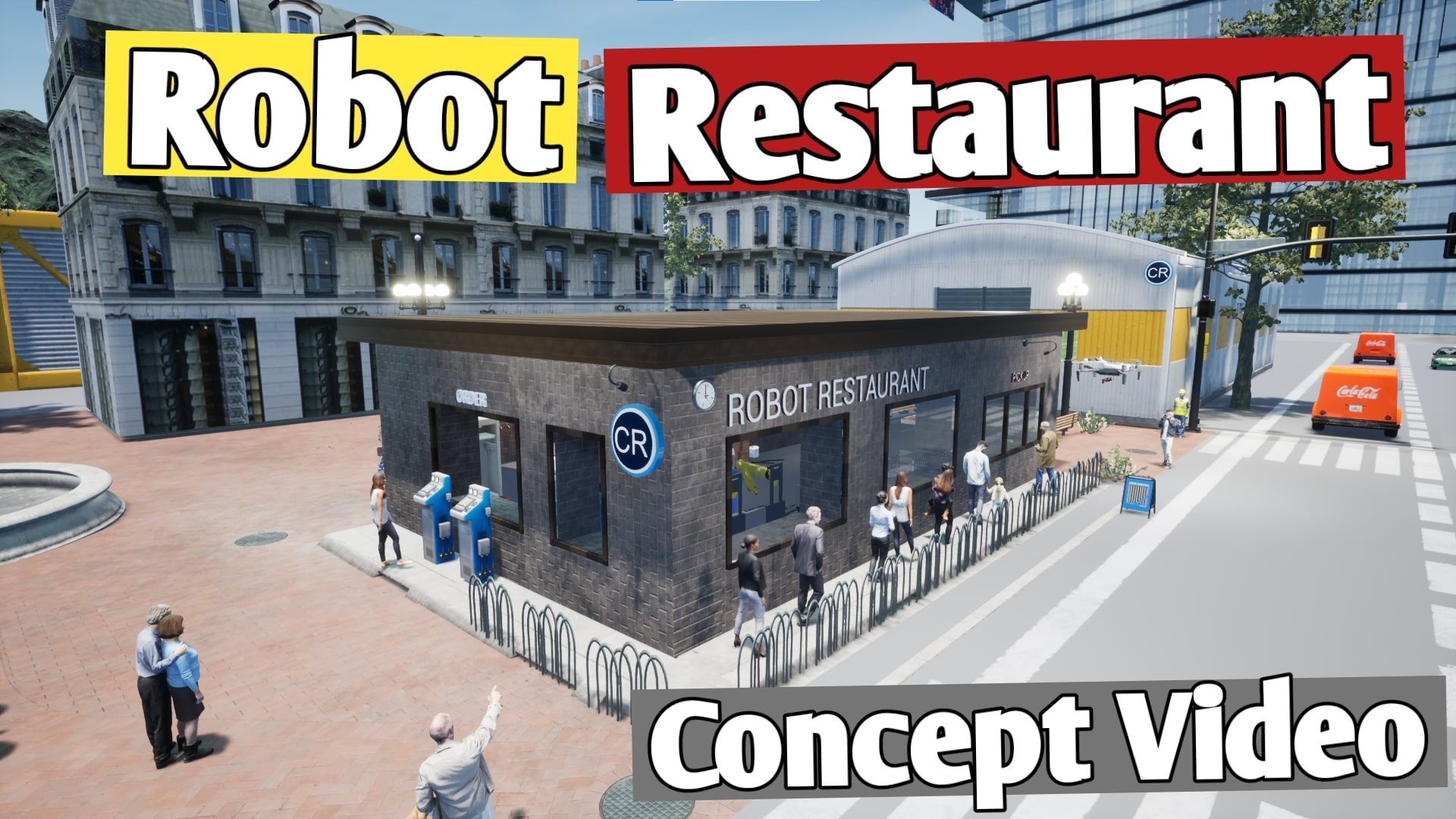 Future Robot Restaurant Demo with UE4